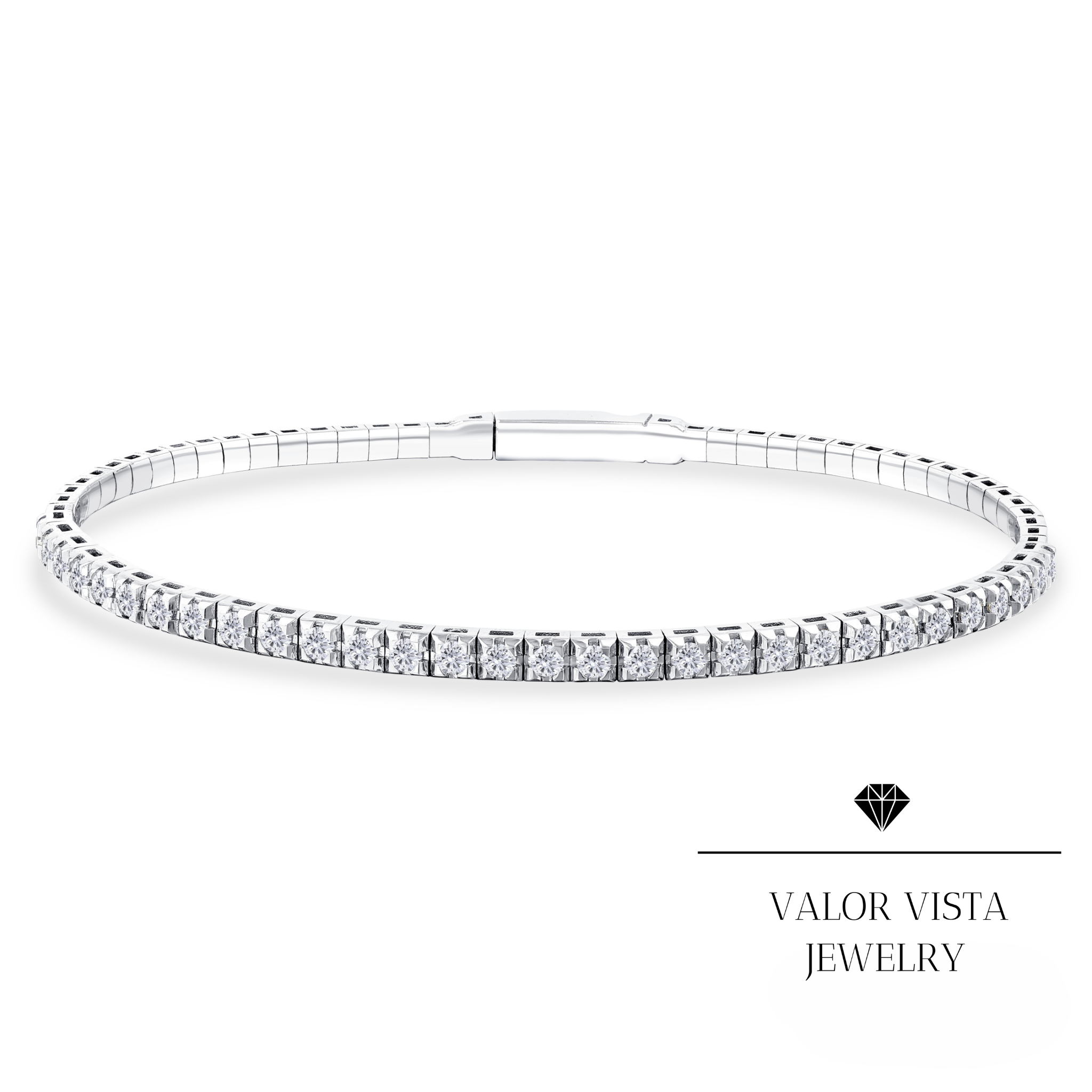 1.00 ct. Diamond Flexible Bracelet 14k Gold