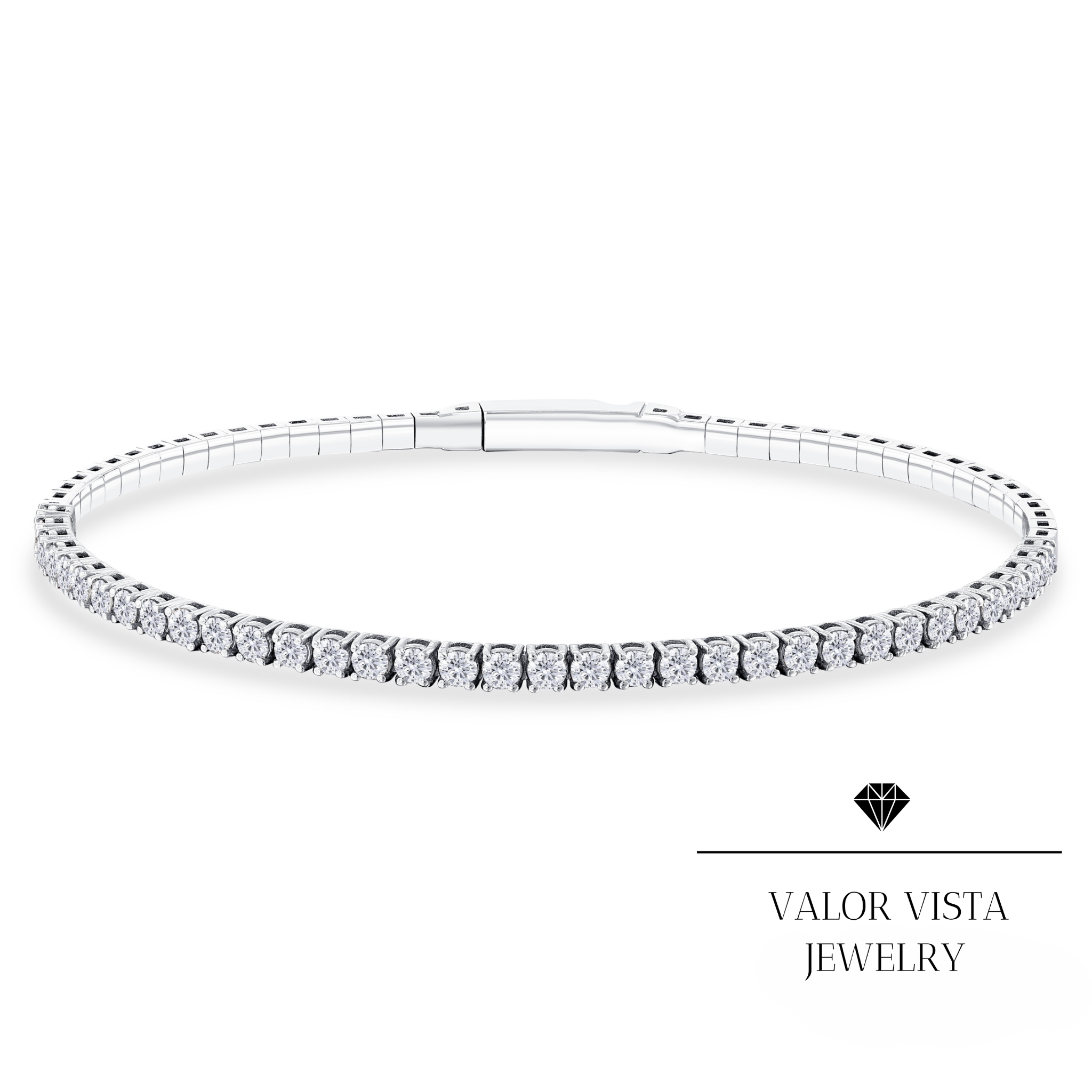 1.70 ct. Diamond Flexible Tennis Bracelet 14k Gold