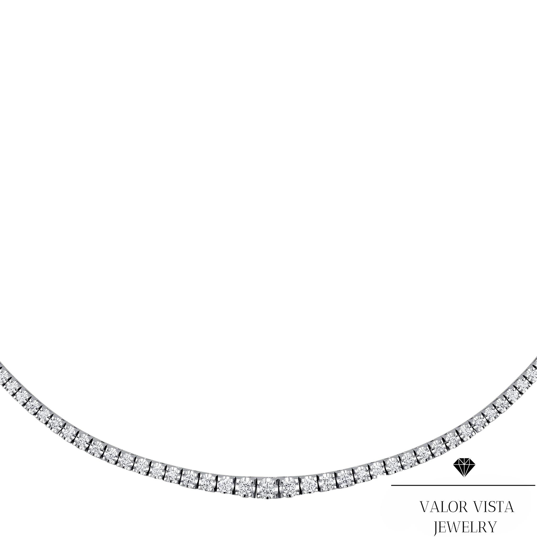 2.60 ct. Diamond Tennis Necklace 14k